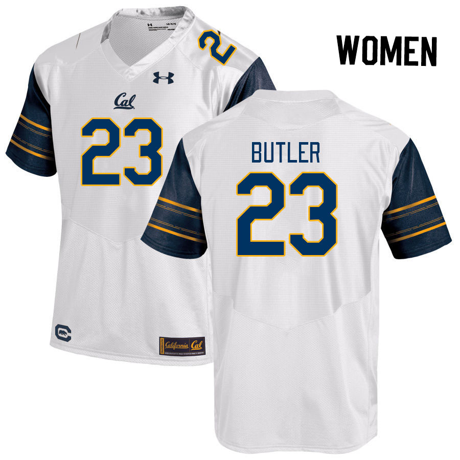 Women #23 Dejuan Butler California Golden Bears College Football Jerseys Stitched Sale-White - Click Image to Close